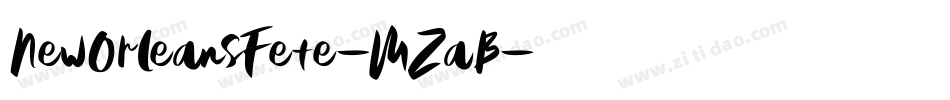 NewOrleansFete-MZaB字体转换