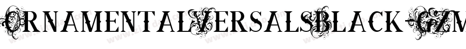 OrnamentalVersalsBlack-GZmD字体转换
