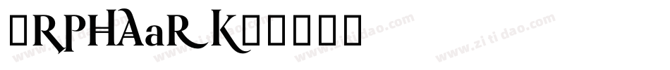 Orpheus字体转换
