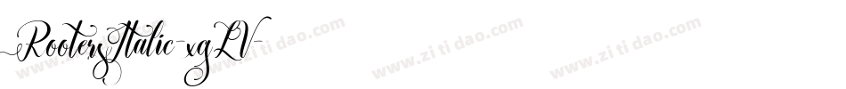 RootersItalic-xgLV字体转换