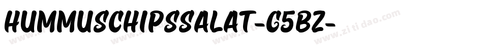 HummusChipsSalat-G5BZ字体转换