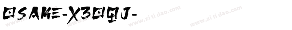 Osake-x3oqj字体转换