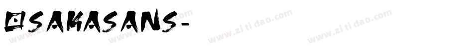 osakasans字体转换