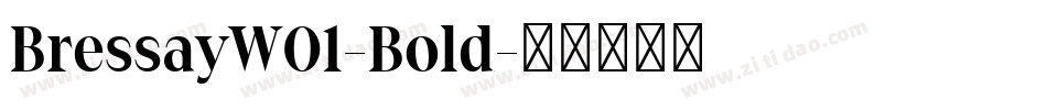 BressayW01-Bold字体转换