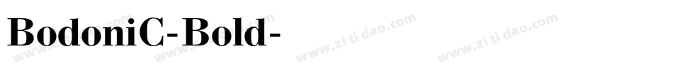 BodoniC-Bold字体转换