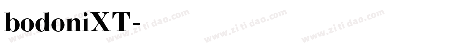 bodoniXT字体转换