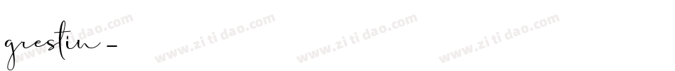 grestin字体转换