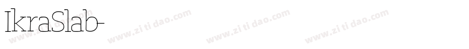 IkraSlab字体转换