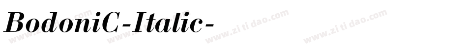 BodoniC-Italic字体转换