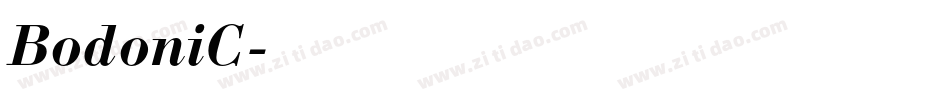 BodoniC字体转换