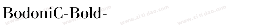 BodoniC-Bold字体转换