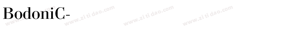 BodoniC字体转换