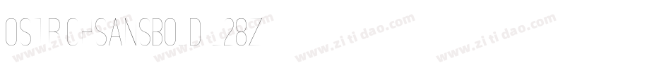 OstrichSansBold-l28Z字体转换