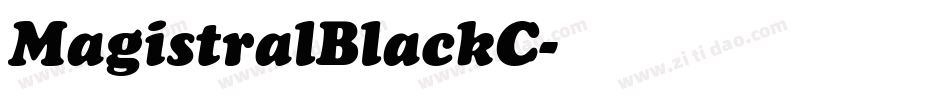 MagistralBlackC字体转换