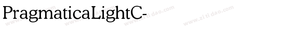 PragmaticaLightC字体转换