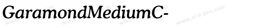 GaramondMediumC字体转换