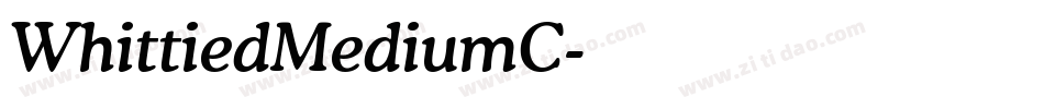 WhittiedMediumC字体转换