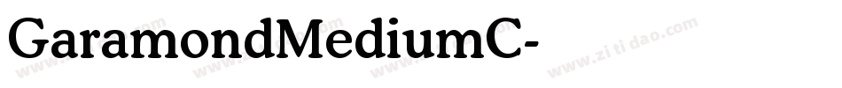 GaramondMediumC字体转换
