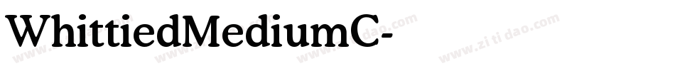 WhittiedMediumC字体转换