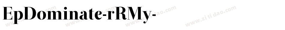 EpDominate-rRMy字体转换