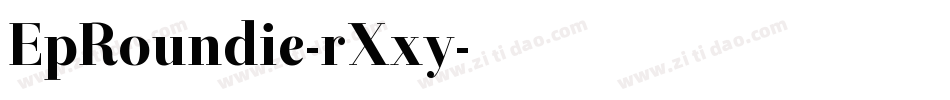 EpRoundie-rXxy字体转换