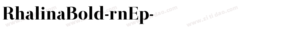 RhalinaBold-rnEp字体转换