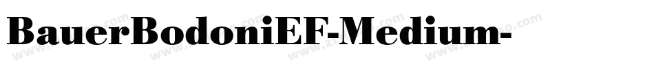 BauerBodoniEF-Medium字体转换
