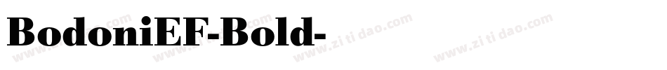 BodoniEF-Bold字体转换
