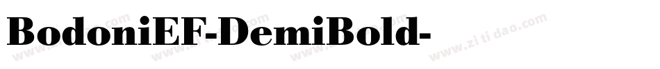 BodoniEF-DemiBold字体转换