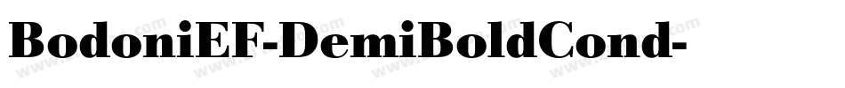 BodoniEF-DemiBoldCond字体转换