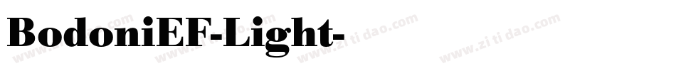 BodoniEF-Light字体转换