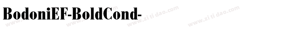 BodoniEF-BoldCond字体转换