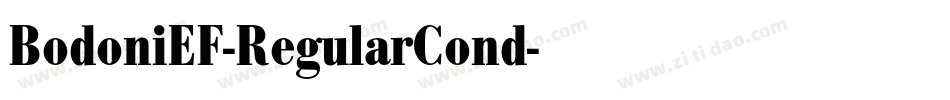 BodoniEF-RegularCond字体转换