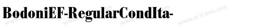 BodoniEF-RegularCondIta字体转换
