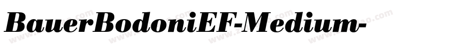 BauerBodoniEF-Medium字体转换