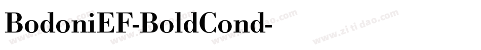 BodoniEF-BoldCond字体转换