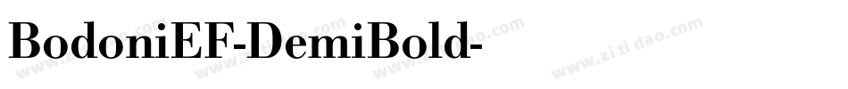 BodoniEF-DemiBold字体转换