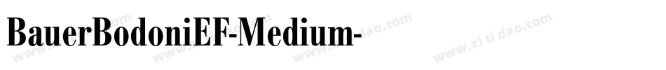 BauerBodoniEF-Medium字体转换