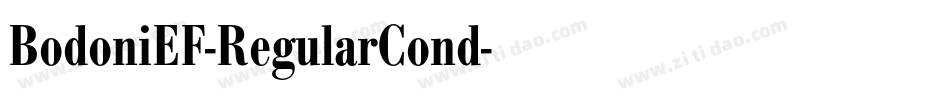 BodoniEF-RegularCond字体转换