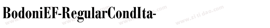 BodoniEF-RegularCondIta字体转换