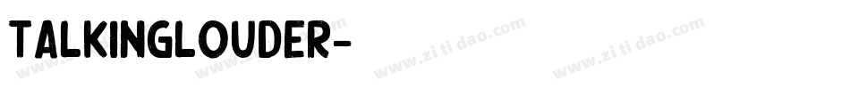 TalkingLouder字体转换