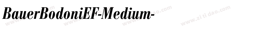 BauerBodoniEF-Medium字体转换