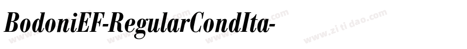 BodoniEF-RegularCondIta字体转换