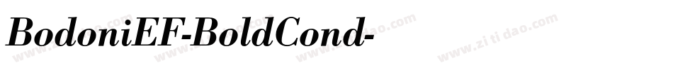 BodoniEF-BoldCond字体转换