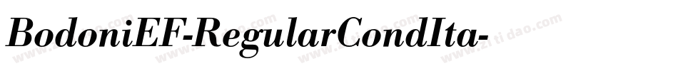 BodoniEF-RegularCondIta字体转换