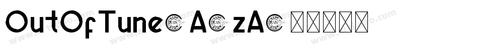 OutOfTune-A6zA字体转换