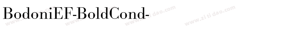 BodoniEF-BoldCond字体转换