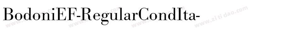 BodoniEF-RegularCondIta字体转换