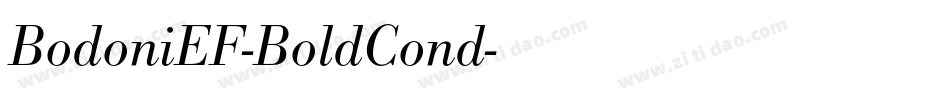 BodoniEF-BoldCond字体转换