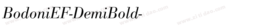BodoniEF-DemiBold字体转换